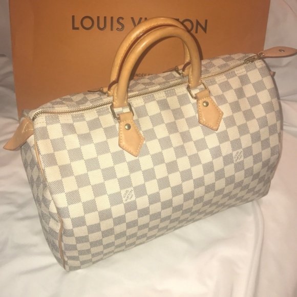Louis Vuitton Handbags - LOUIS VUITTON Damier Azur Speedy 35 Bag